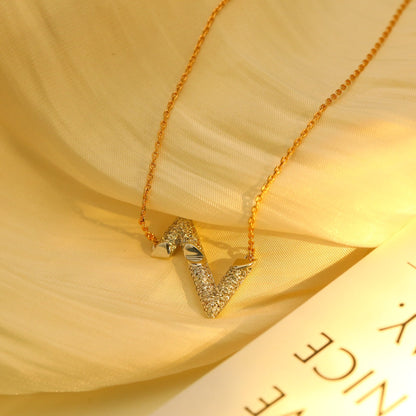 [moco jewelrys]VOLT SILVER DIAMOND PEDANT NECKLACE
