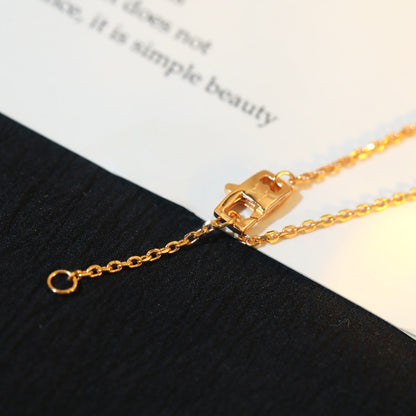 [moco jewelrys]STAR AND SUN DIAMOND PINK GOLD NECKLACE