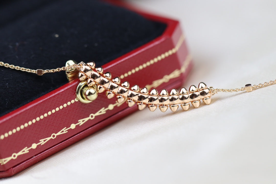 [moco jewelrys]CLASH PINK GOLD NECKLACE
