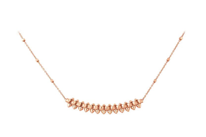 [moco jewelrys]CLASH PINK GOLD NECKLACE