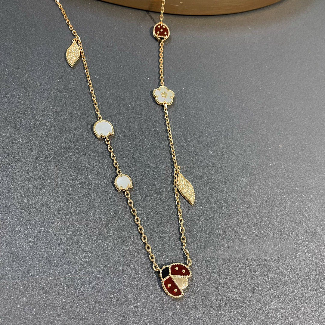 [moco jewelrys]LUCKY SPRING 15 MOTIFS GOLD NECKLACE