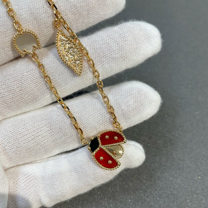 [moco jewelrys]LUCKY SPRING 15 MOTIFS GOLD NECKLACE