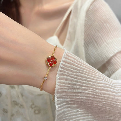 ¡®Moco¡¯SUN PEDANT CARNELIAN BRACELET
