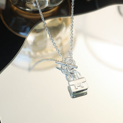 [moco jewelrys]POP H ANHÄNGER SILBERNE HALSKETTE