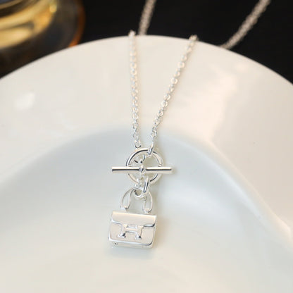[moco jewelrys]POP H ANHÄNGER SILBERNE HALSKETTE