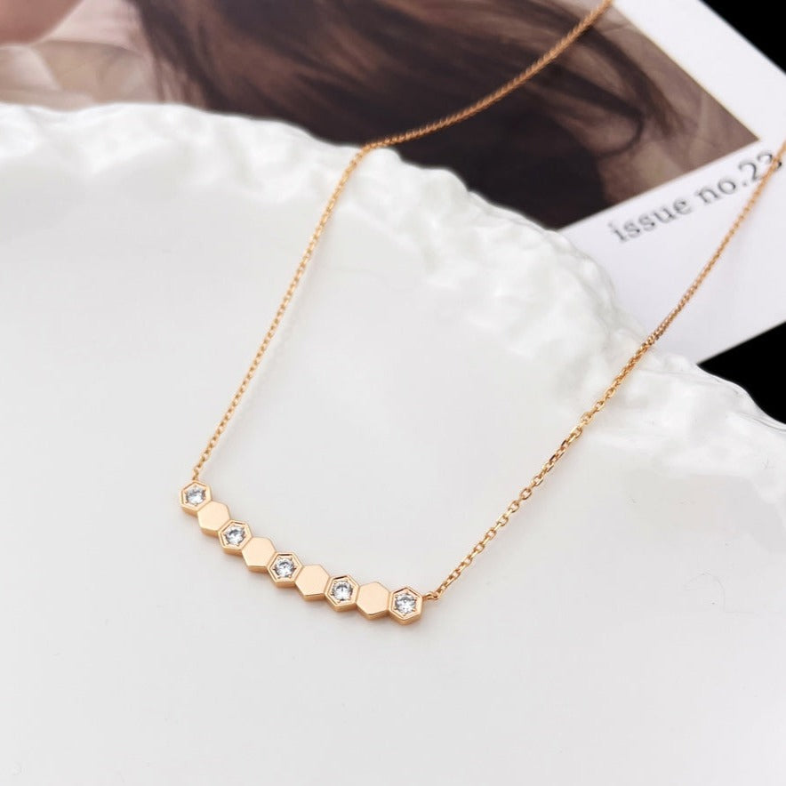[moco jewelrys]BEE MY LOVE DIAMOND HALSKETTE