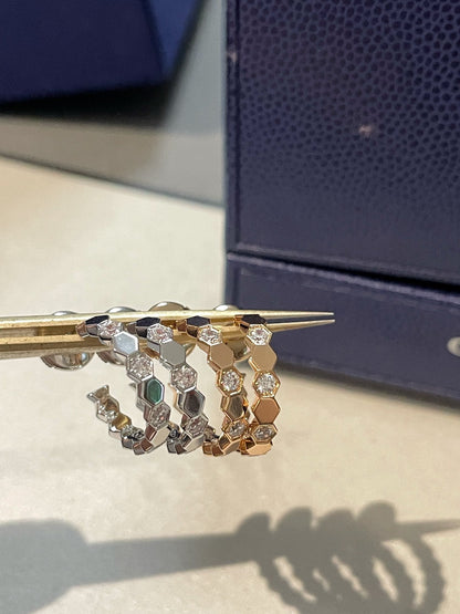 [moco jewelrys]Hohler Design Vierblättriges Kleeblatt Blumenform Ring