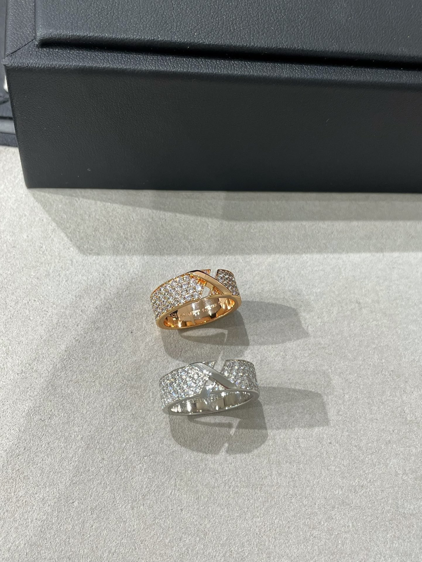 [moco jewelrys]LIENS EVIDENCE DIAMANT-PAVÉ-RING