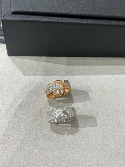 [moco jewelrys]LIENS EVIDENCE DIAMANT-PAVÉ-RING