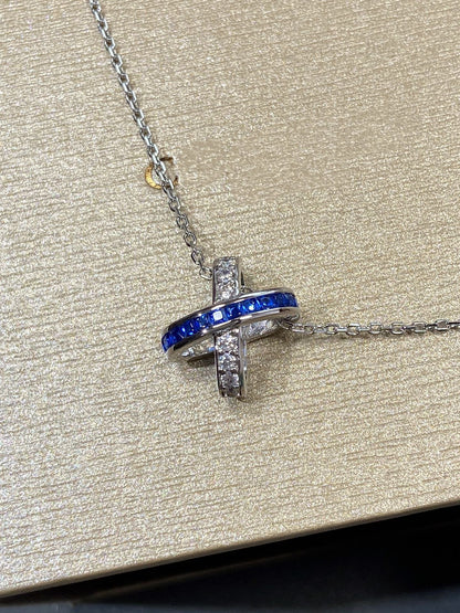 [moco jewelrys]LIENS DIAMOND SILBER HALSKETTE