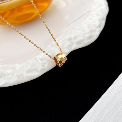 [moco jewelrys]BEE MINI ANHÄNGER DIAMANT HALSKETTE