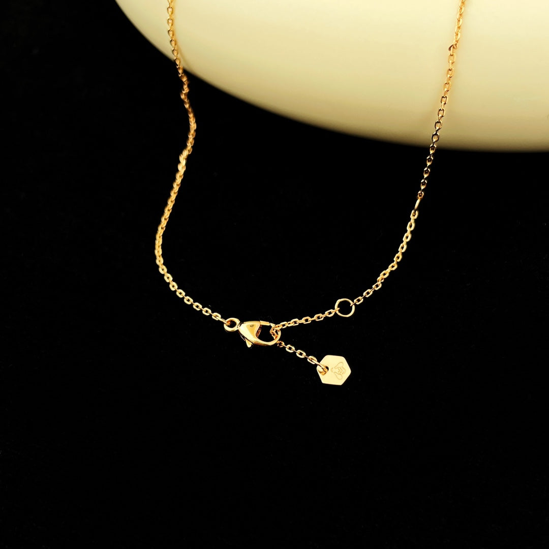 [moco jewelrys]BEE MINI ANHÄNGER DIAMANT HALSKETTE
