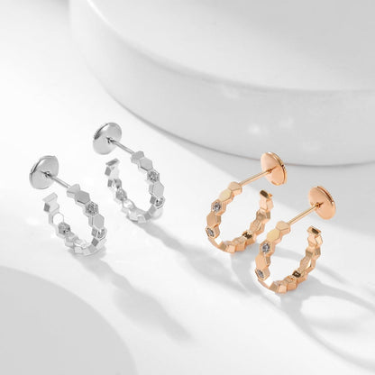 [moco jewelrys]BEE LOVE DIAMANT CREOLEN