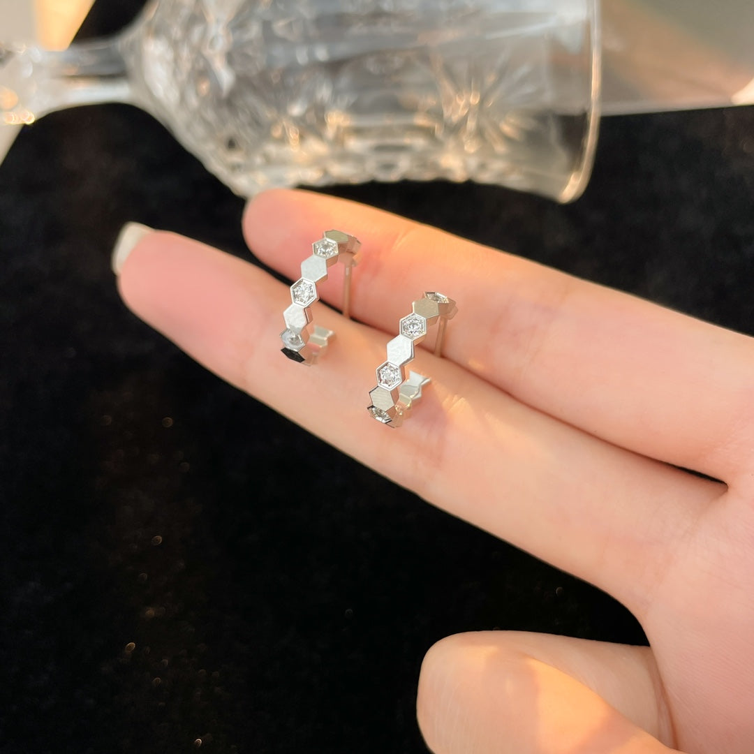 [moco jewelrys]BEE LOVE DIAMANT CREOLEN