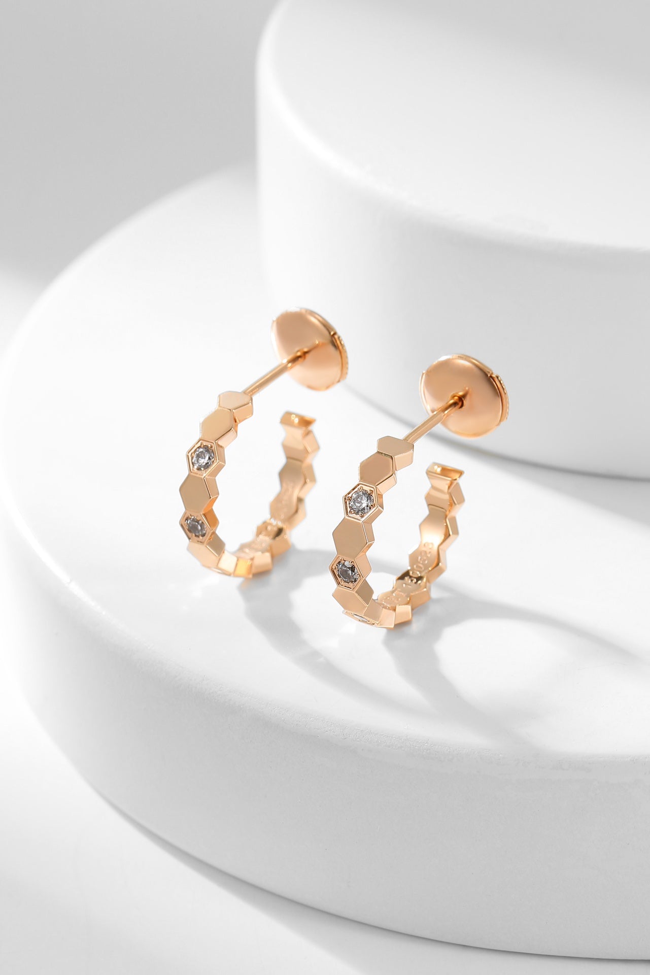 [moco jewelrys]BEE LOVE DIAMANT CREOLEN
