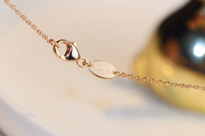 [moco jewelrys]JEUX MALACHIT 1 DIAMANT ROSÉGOLD KETTE