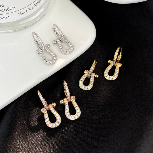 [moco jewelrys]FORCE 10 FULL DIAMOND DROP EARRINGS MITTLERES MODELL
