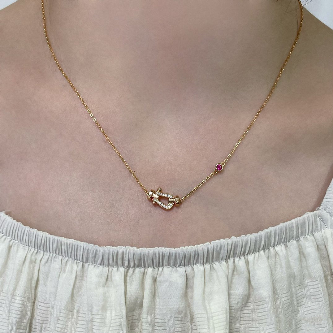[moco jewelrys]FORCE 10 DIAMANT ROSÉGOLD HALSKEТTE