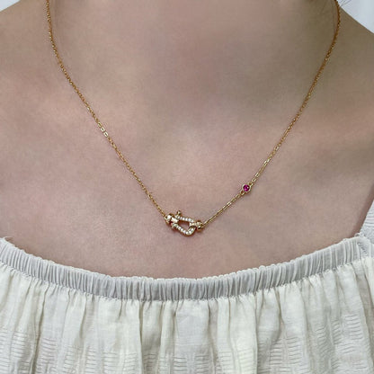 [moco jewelrys]FORCE 10 DIAMANT ROSÉGOLD HALSKEТTE