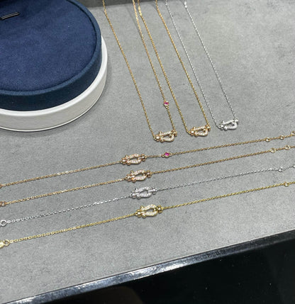 [moco jewelrys]FORCE 10 DIAMANT ROSÉGOLD HALSKEТTE