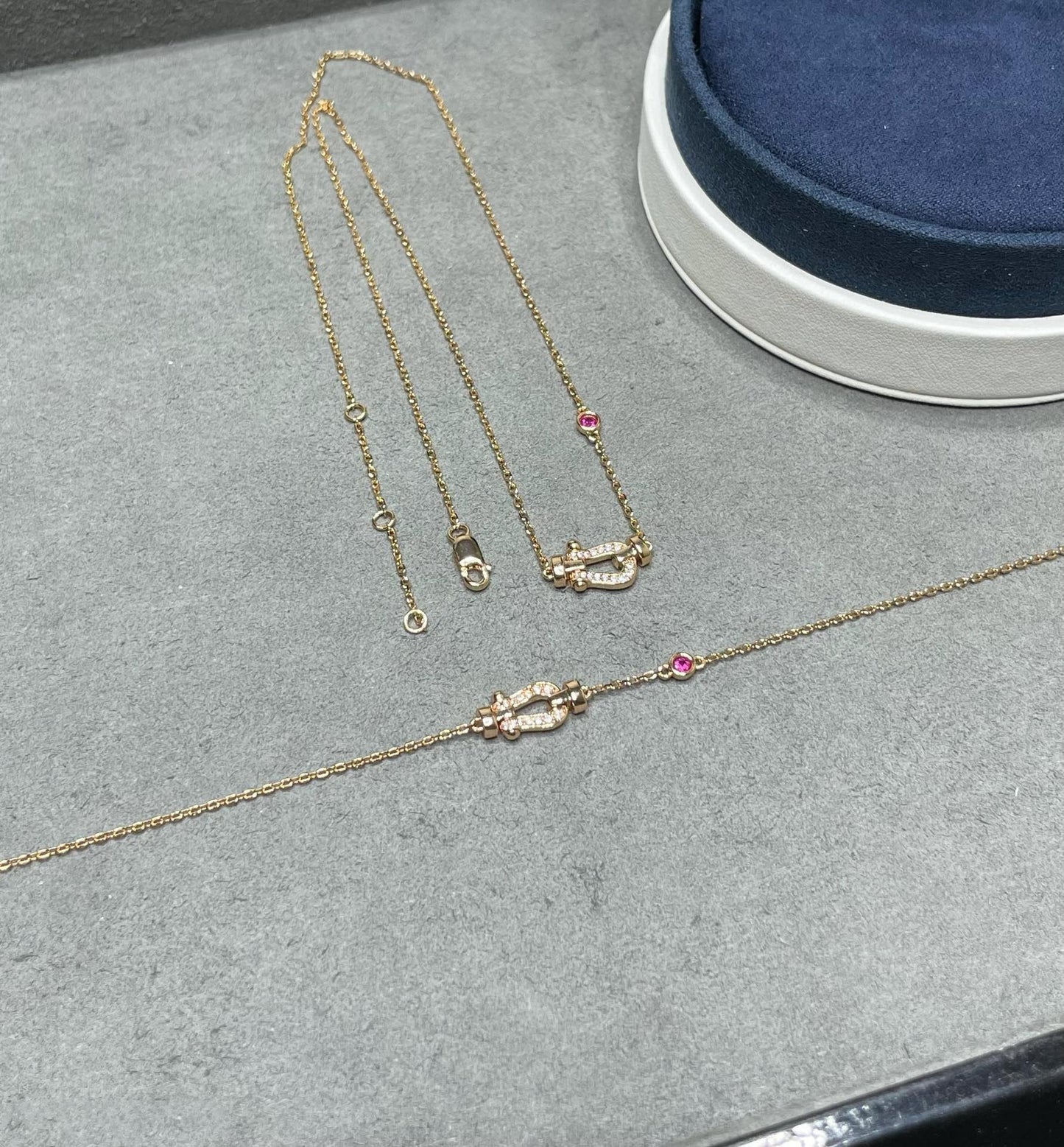 [moco jewelrys]FORCE 10 DIAMANT ROSÉGOLD HALSKEТTE