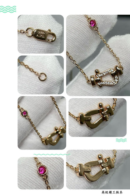 [moco jewelrys]FORCE 10 DIAMANT ROSÉGOLD HALSKEТTE