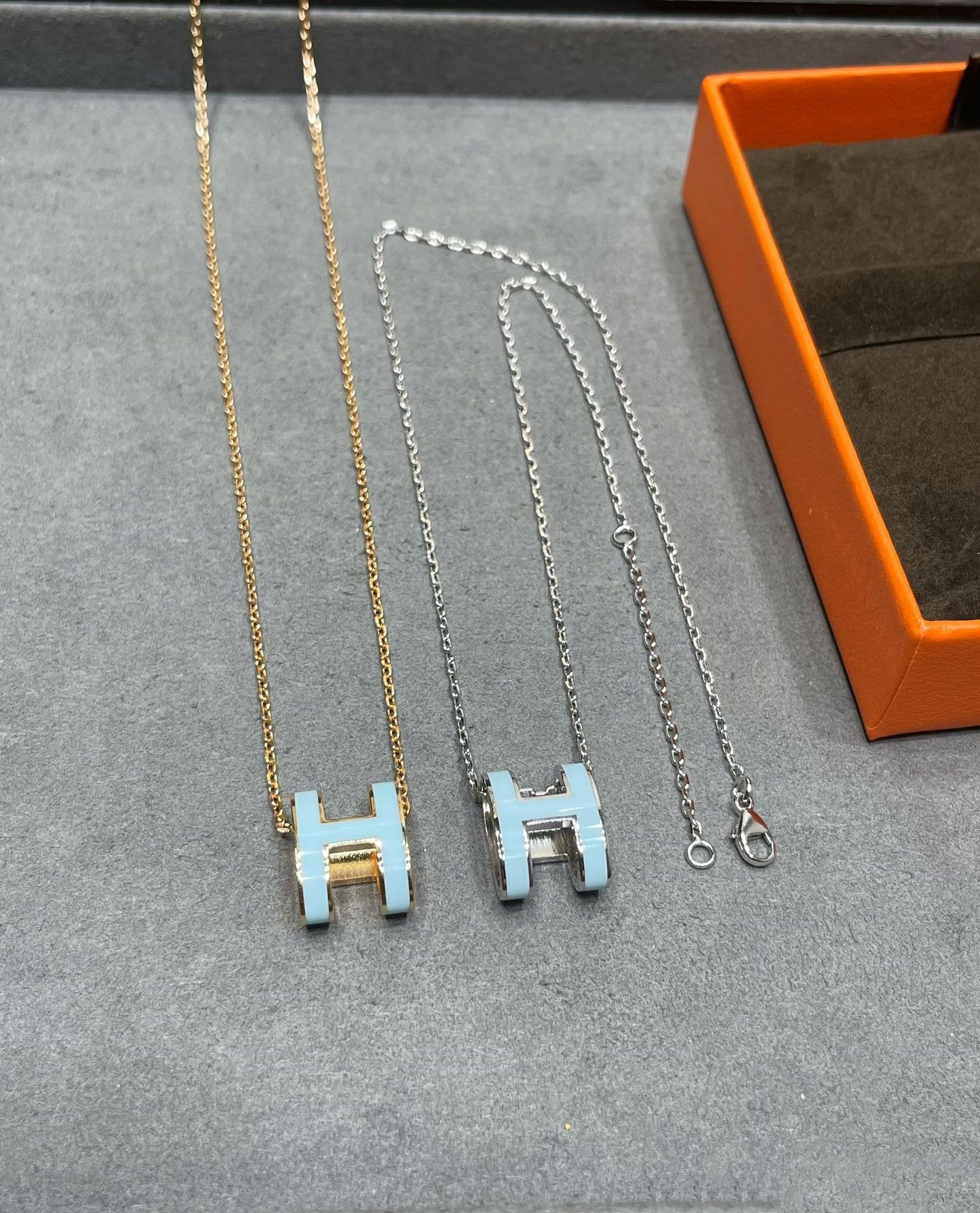 [moco jewelrys]POP H HIMMELBLAU HALSKETTE