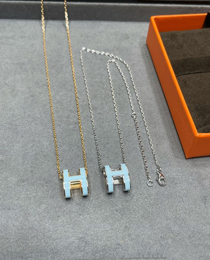 [moco jewelrys]POP H HIMMELBLAU HALSKETTE