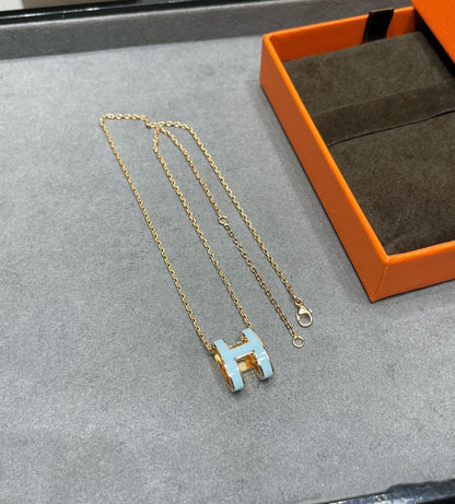 [moco jewelrys]POP H HIMMELBLAU HALSKETTE