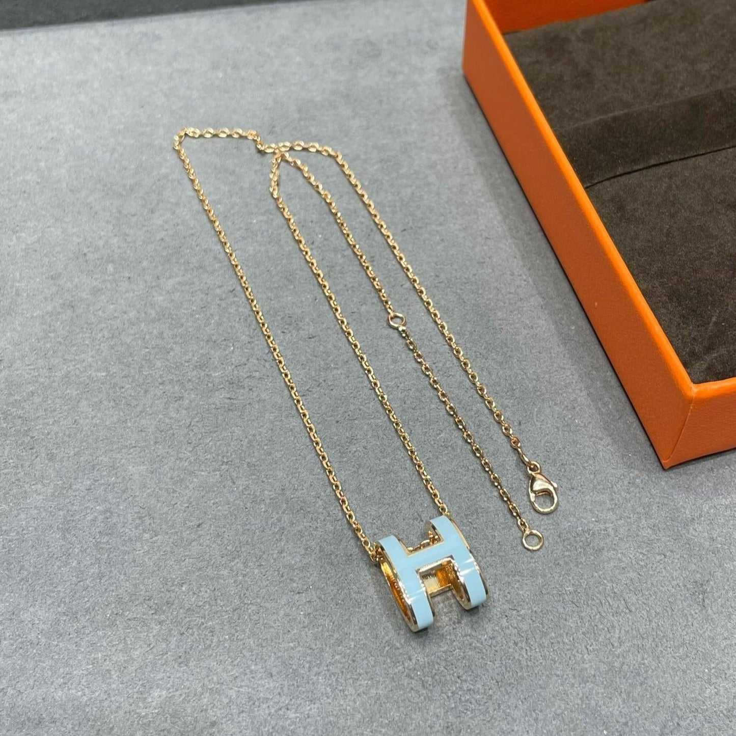 [moco jewelrys]POP H HIMMELBLAU HALSKETTE