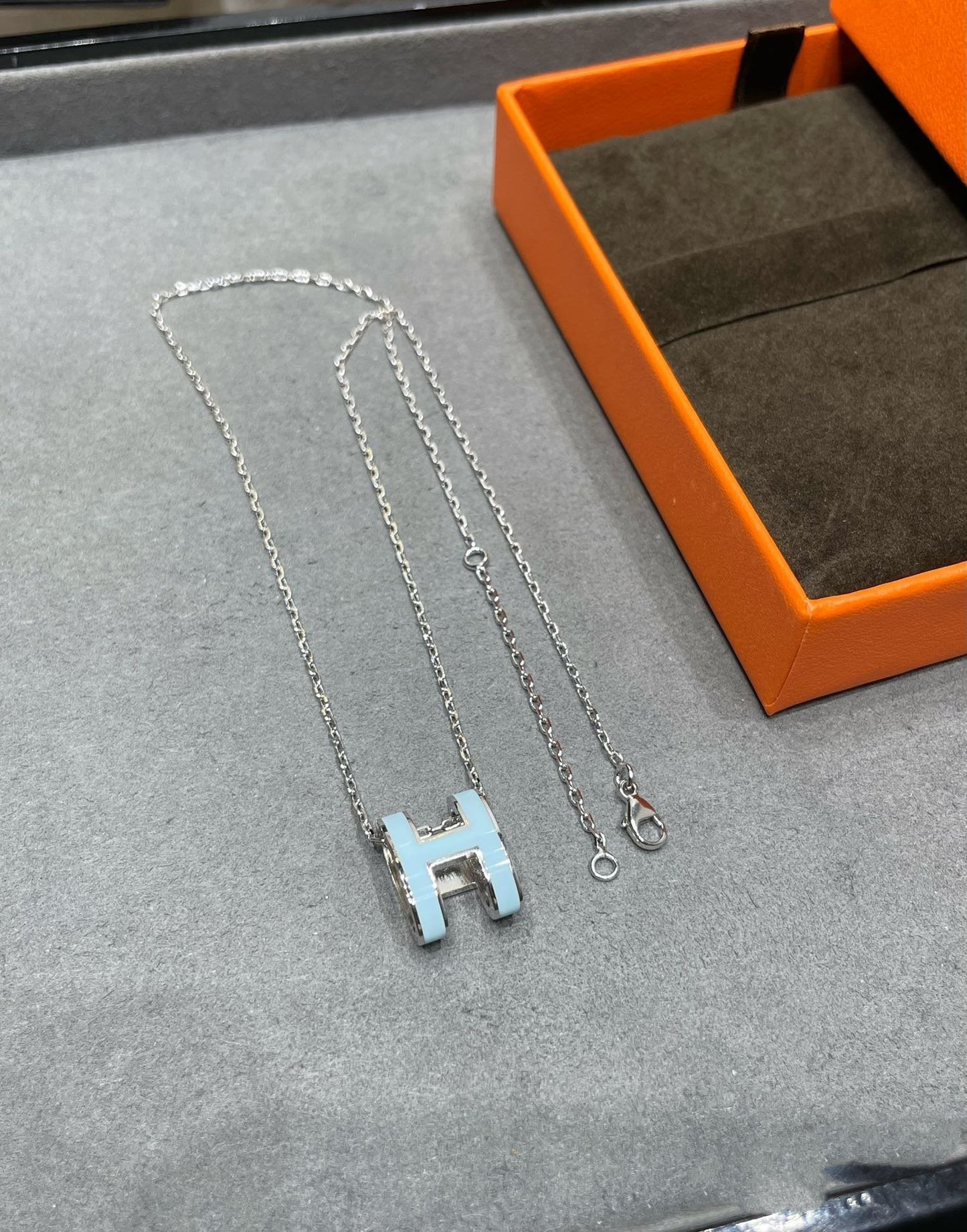 [moco jewelrys]POP H HIMMELBLAU HALSKETTE