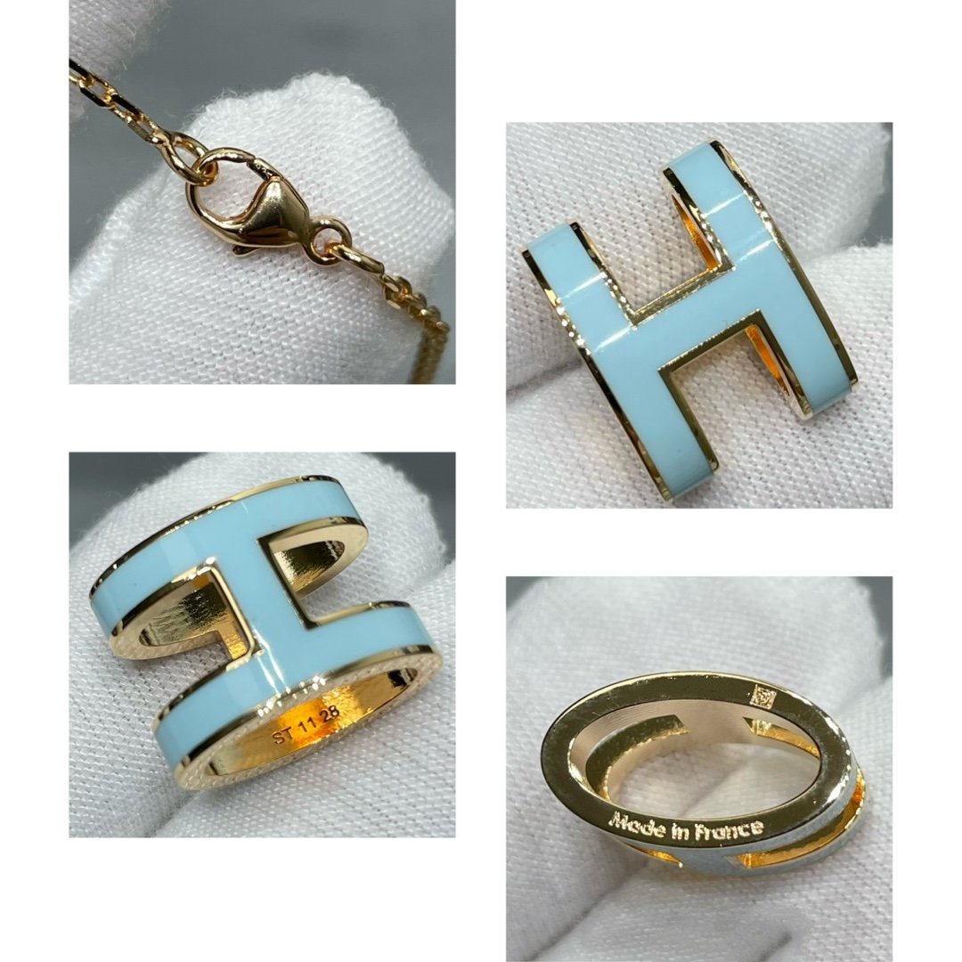 [moco jewelrys]POP H HIMMELBLAU HALSKETTE
