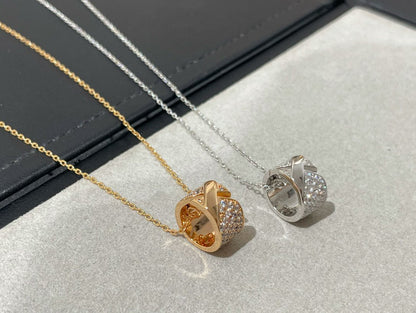 [moco jewelrys]LIENS EVIDENCE DIAMOND PAVED HALSKETTE
