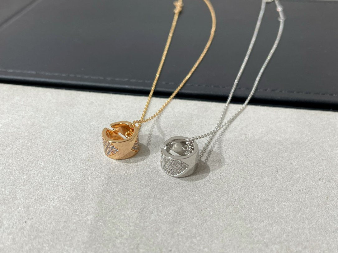 [moco jewelrys]LIENS EVIDENCE DIAMOND PAVED HALSKETTE