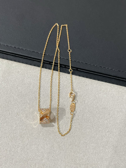 [moco jewelrys]LIENS EVIDENCE DIAMOND PAVED HALSKETTE