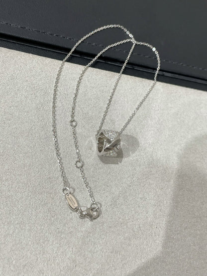 [moco jewelrys]LIENS EVIDENCE DIAMOND PAVED HALSKETTE