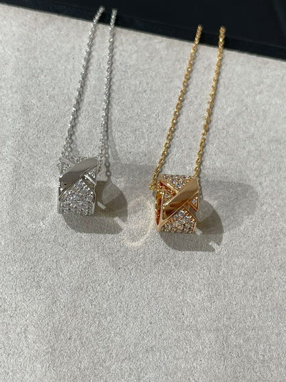 [moco jewelrys]LIENS EVIDENCE DIAMOND PAVED HALSKETTE
