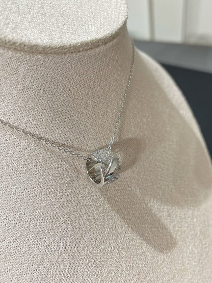 [moco jewelrys]LIENS EVIDENCE DIAMOND PAVED HALSKETTE