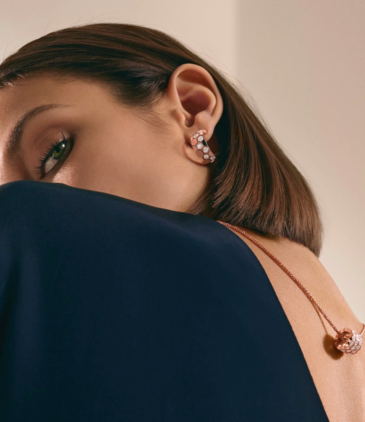[moco jewelrys]BEE LOVE DIAMOND HOOP OHRRINGE