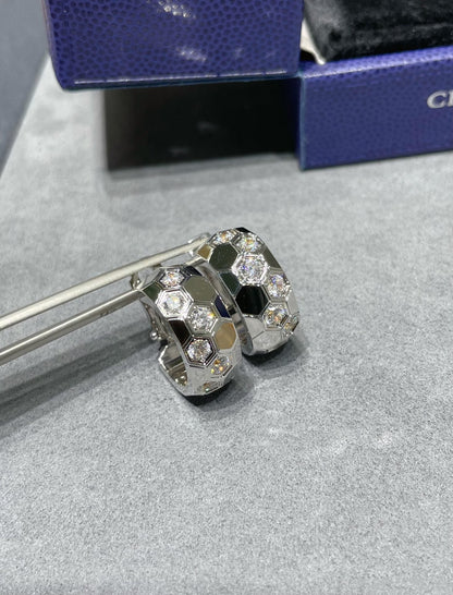 [moco jewelrys]BEE LOVE DIAMOND HOOP OHRRINGE