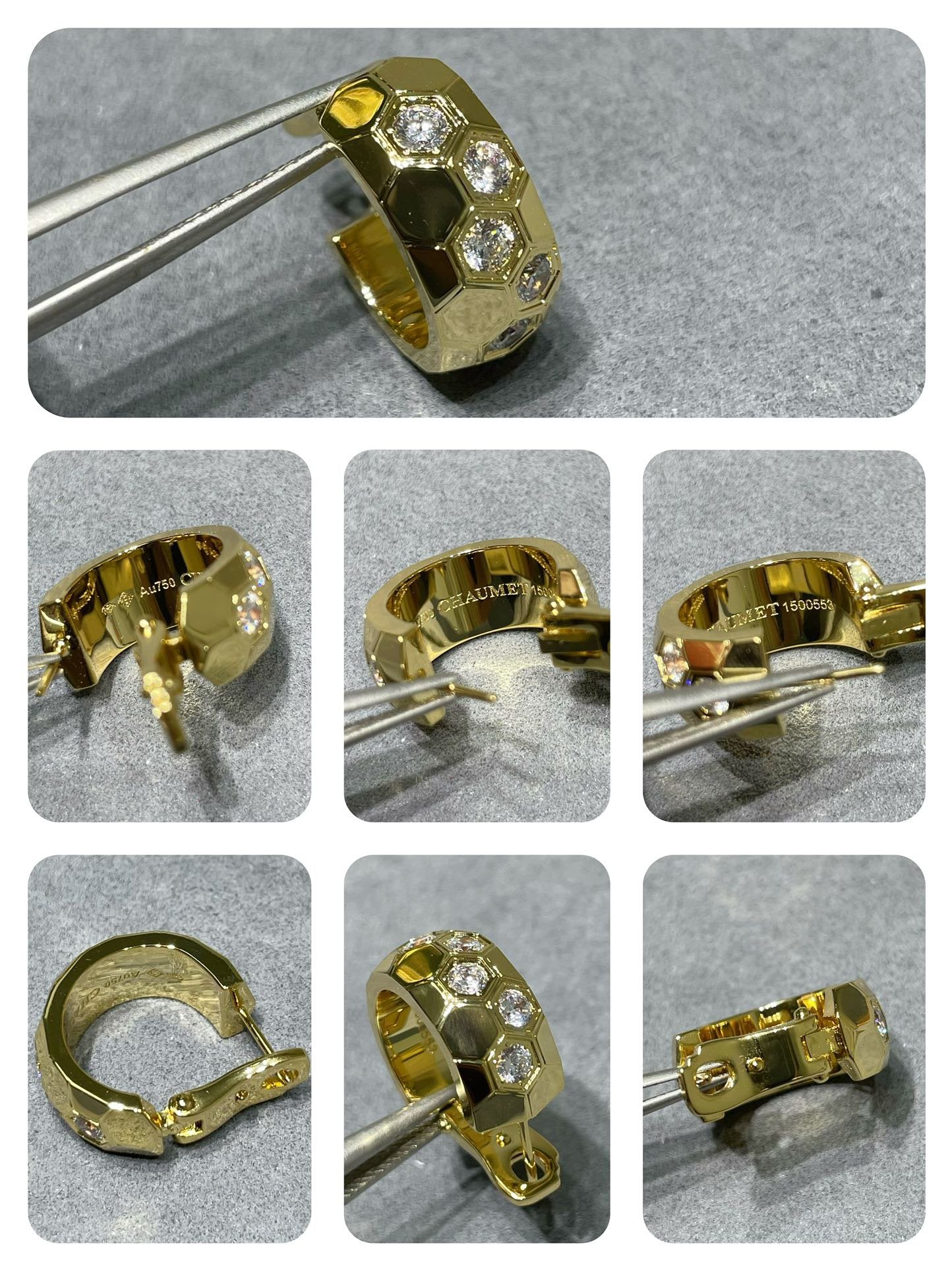 [moco jewelrys]BEE LOVE DIAMOND HOOP OHRRINGE