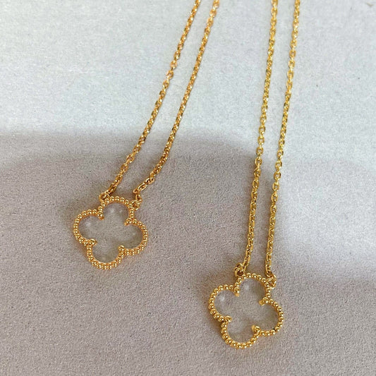 [moco jewelrys]KLEE BERGKRISTALL ROSÉGOLD-HALSKETTE