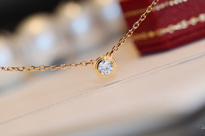 [moco jewelrys]DAMOUR DIAMOND NECKLACE