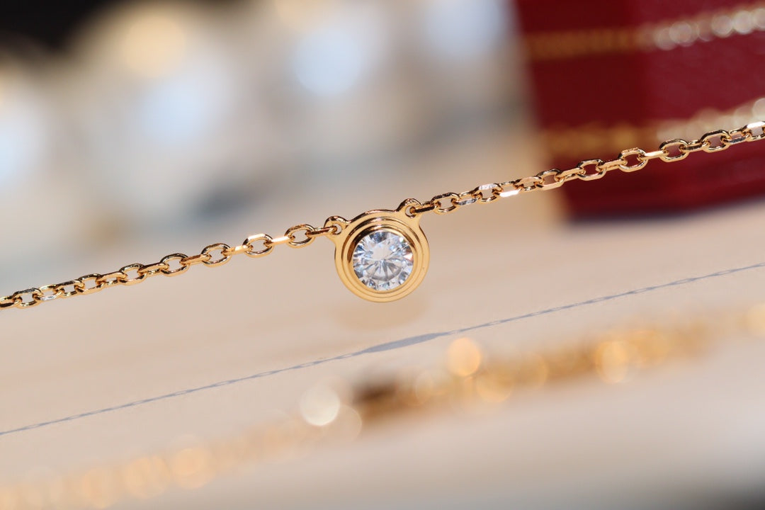 [moco jewelrys]DAMOUR DIAMOND NECKLACE