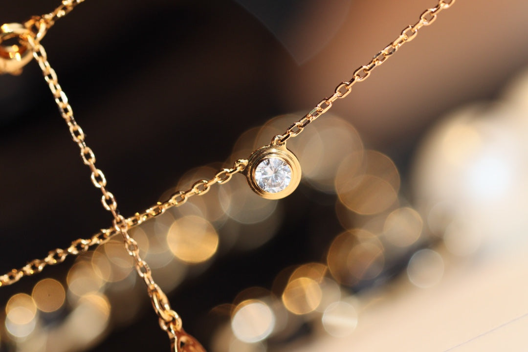 [moco jewelrys]DAMOUR DIAMOND NECKLACE