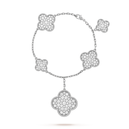 [moco jewelrys]KLEE 6 MOTIVE SILBER DIAMANTENARMBAND
