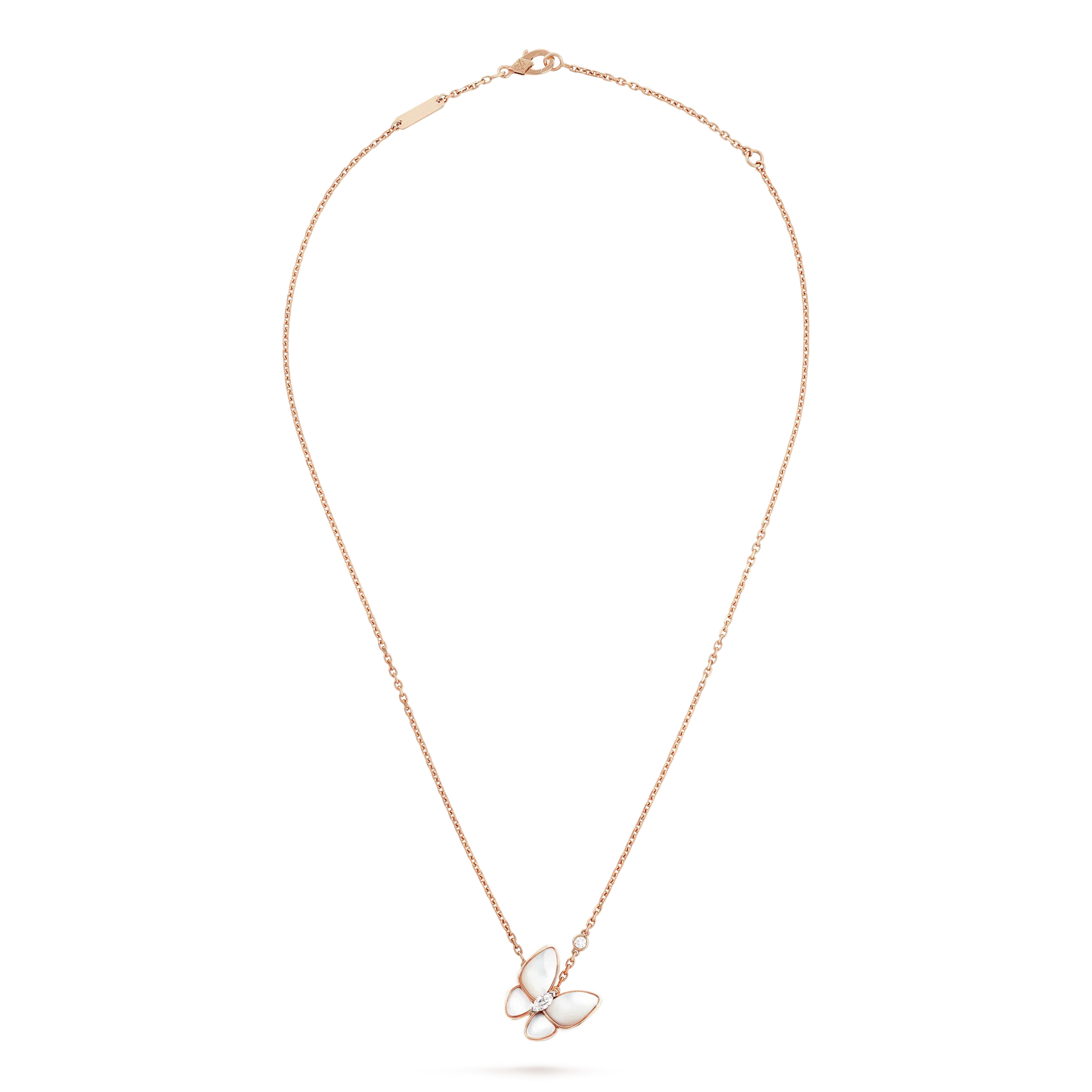 [moco jewelrys]BUTTERFLY MOP DIAMOND NECKLACE