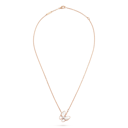 [moco jewelrys]BUTTERFLY MOP DIAMOND NECKLACE