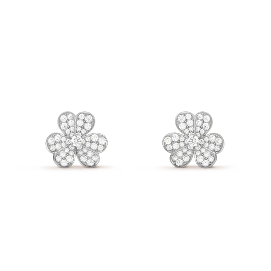[moco jewelrys]KLEE COMOS DIAMANT-OHRRINGE SILBER