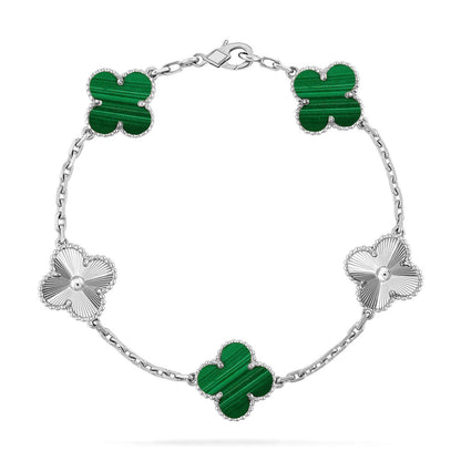 [Moco jewelrys] CLOVER 5 MOTIV MALACHIT ARMBAND KOLLEKTION